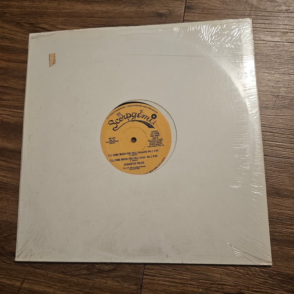 Claudette Polite – I'll Come When You Call Scorpgemi 1987 SGR 20003 Sealed NOS